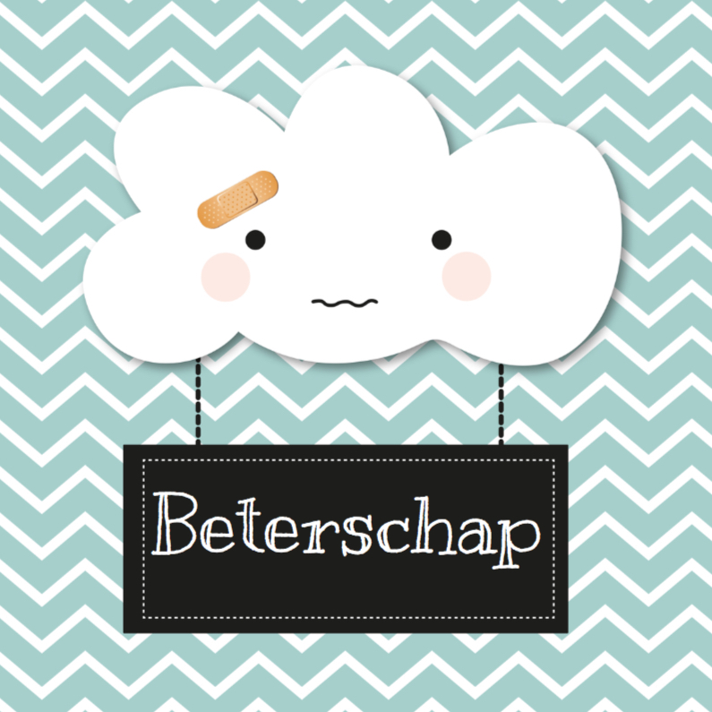 Beterschapskaarten - Beterschap wolkje