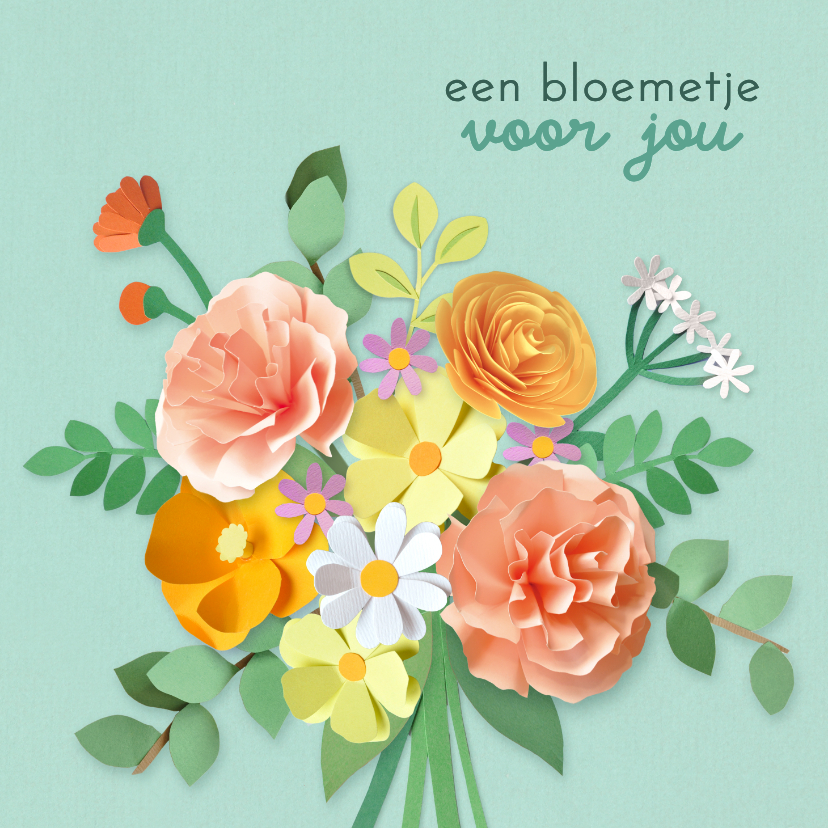 Beterschapskaarten - Beterschapskaart boeket pioenen