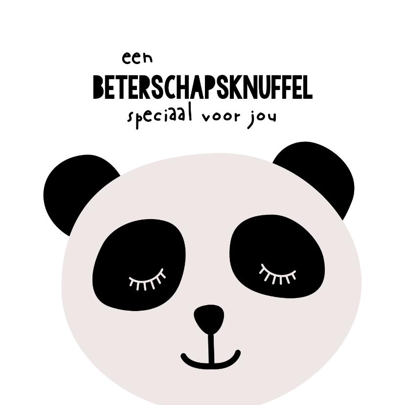 Beterschapskaarten - Beterschapskaart - Een beterschapsknuffel voor jou