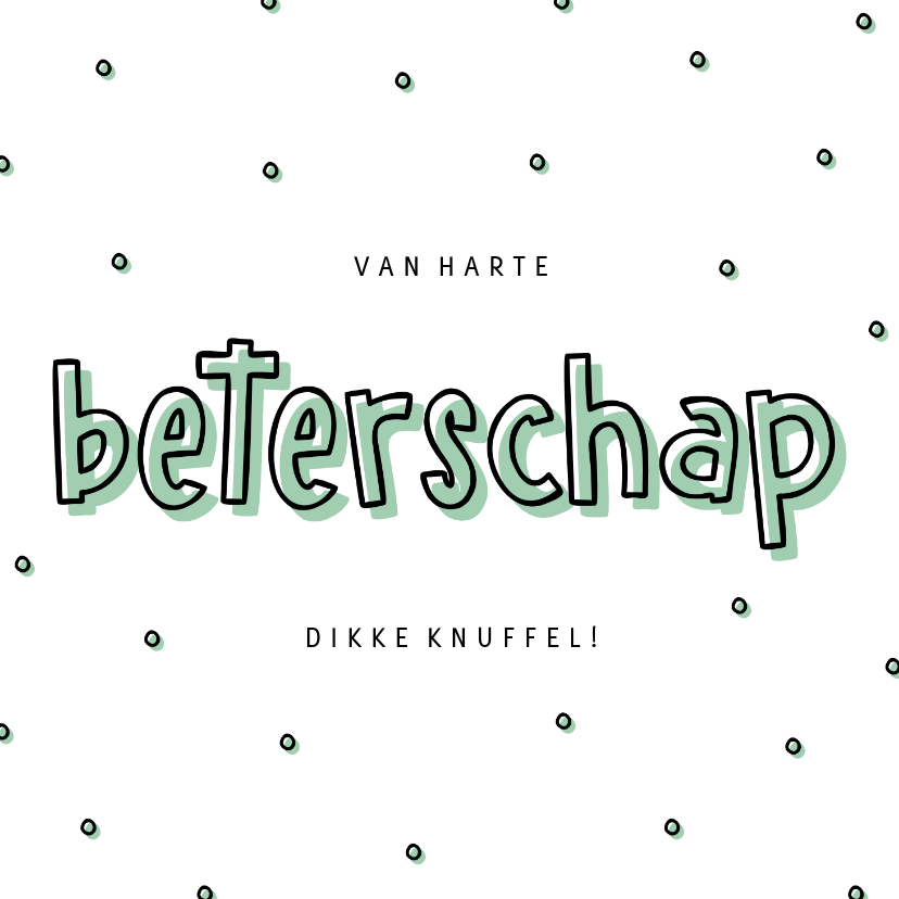 Beterschapskaart hip met confetti - Beterschapskaarten Beterschapskaarten - Beterschapskaart hip met confetti