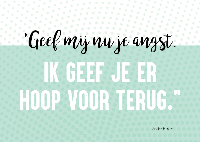 Beterschapskaart: Ik geef je er hoop voor terug - Beterschapskaarten Beterschapskaarten - Beterschapskaart: Ik geef je er hoop voor terug