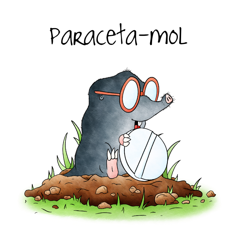Beterschapskaarten - Beterschapskaart mol paraceta-mol