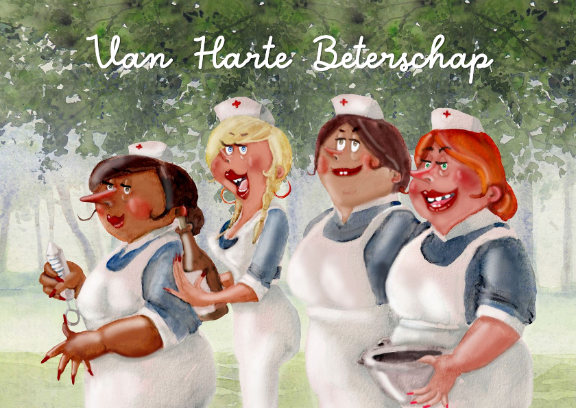 Beterschapskaart zusters in bos - Beterschapskaarten Beterschapskaarten - Beterschapskaart zusters in bos