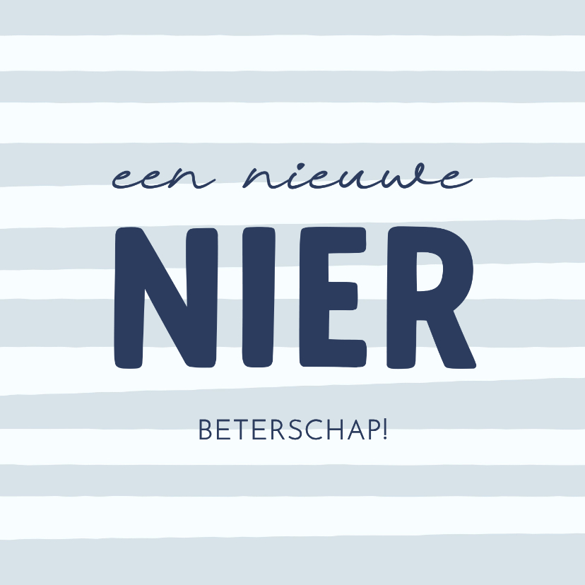Beterschapskaarten - Beterschapskaartje transplantatie een nieuwe nier 