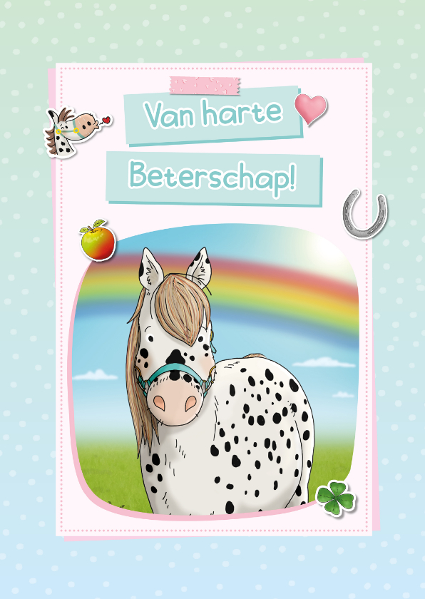 Beterschapskaarten - Stip de Pony beterschap