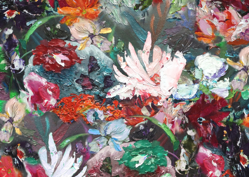 Bloemen mix paletstukken - Bloemenkaarten Bloemenkaarten - Bloemen mix paletstukken