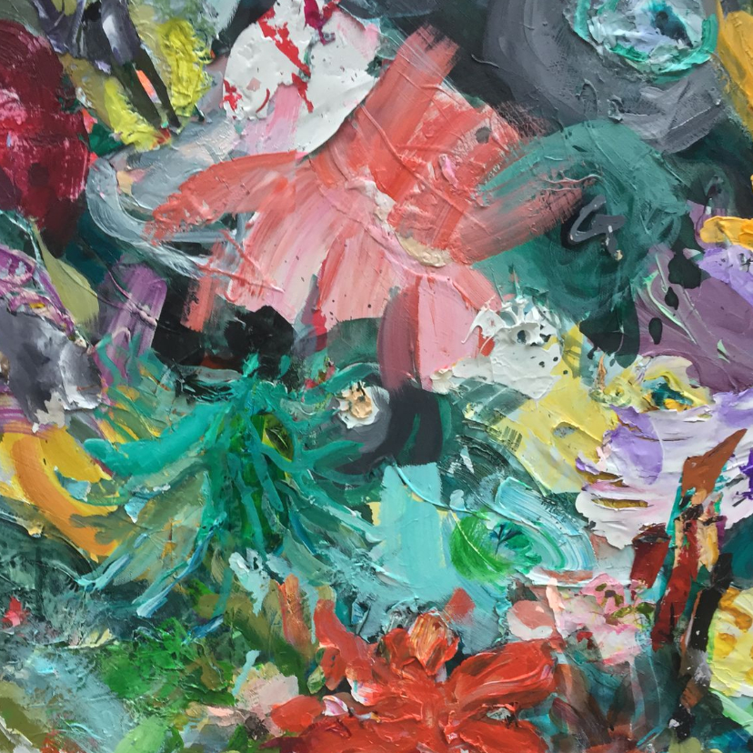Bloemen schilderij iets fraais - Bloemenkaarten Bloemenkaarten - Bloemen schilderij iets fraais