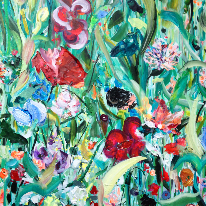 bloemen schilderij Rijk Veld - Bloemenkaarten Bloemenkaarten - bloemen schilderij Rijk Veld