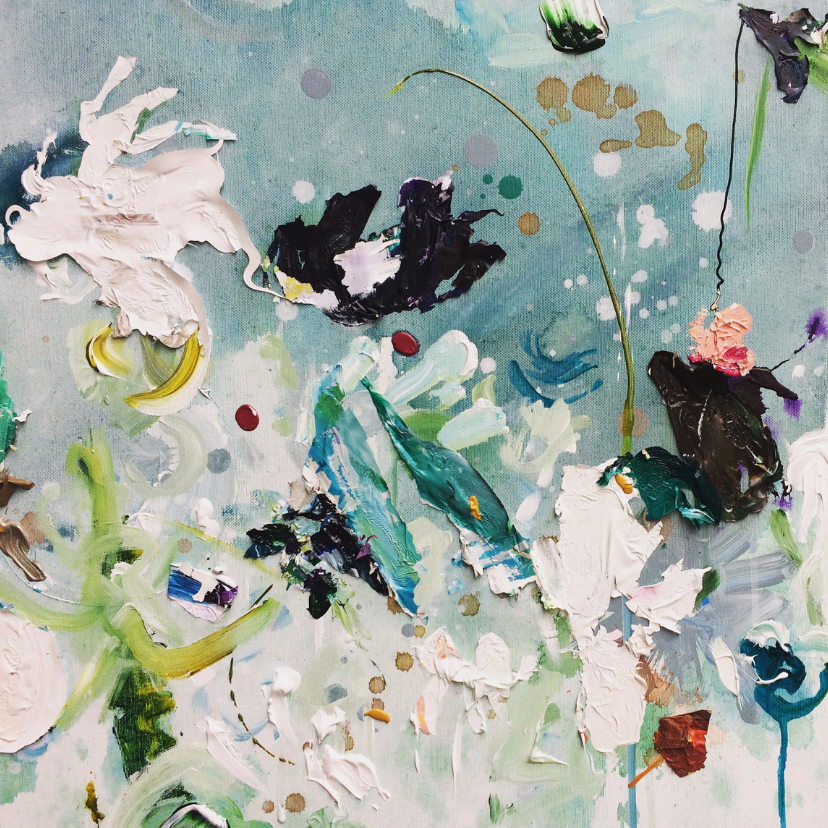 Bloemen schilderij Weidse Weelde - Bloemenkaarten Bloemenkaarten - Bloemen schilderij Weidse Weelde