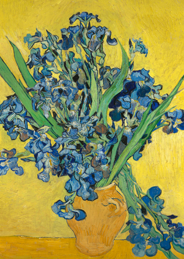 Bloemenkaarten - Vincent van Gogh. Irissen