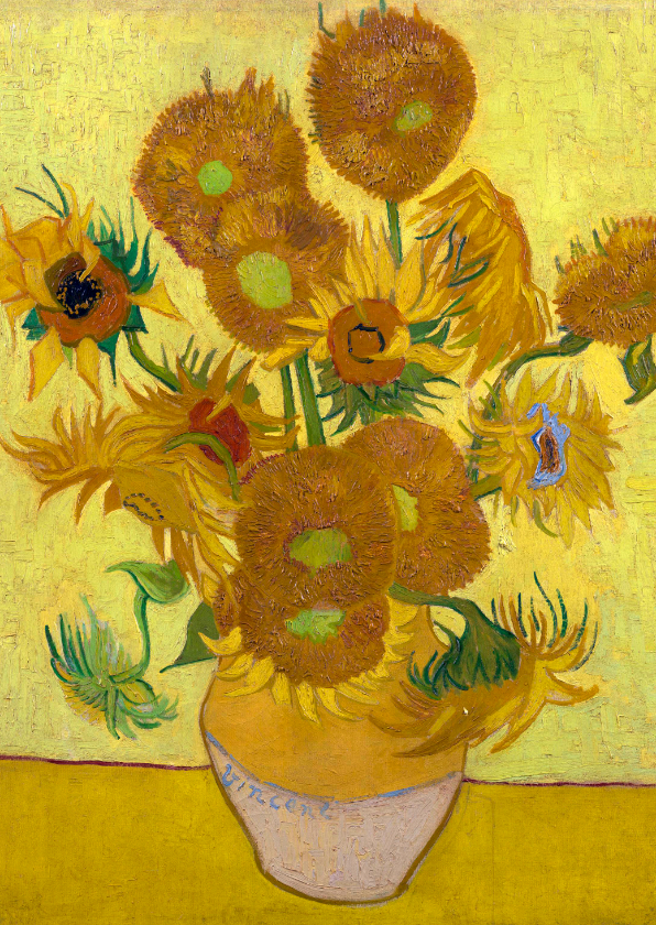 Bloemenkaarten - Vincent van Gogh. Zonnebloemen