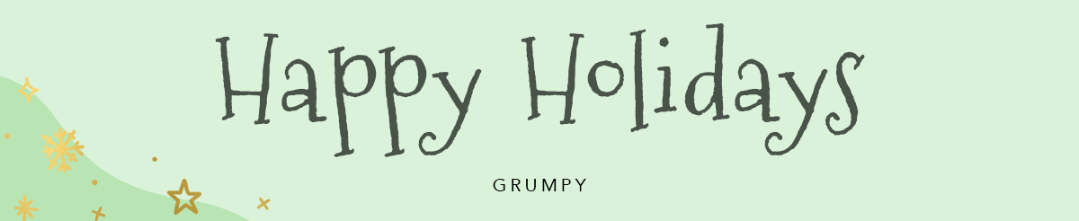 Kerst lettertype Grumpy