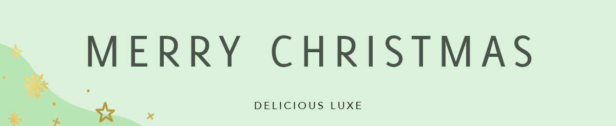Modern lettertype kerst Delicious Luxe
