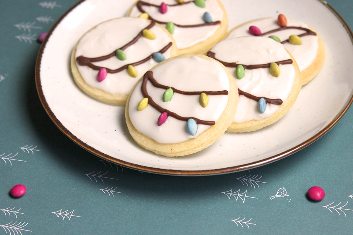 Kerstkoekjes met lichtjes