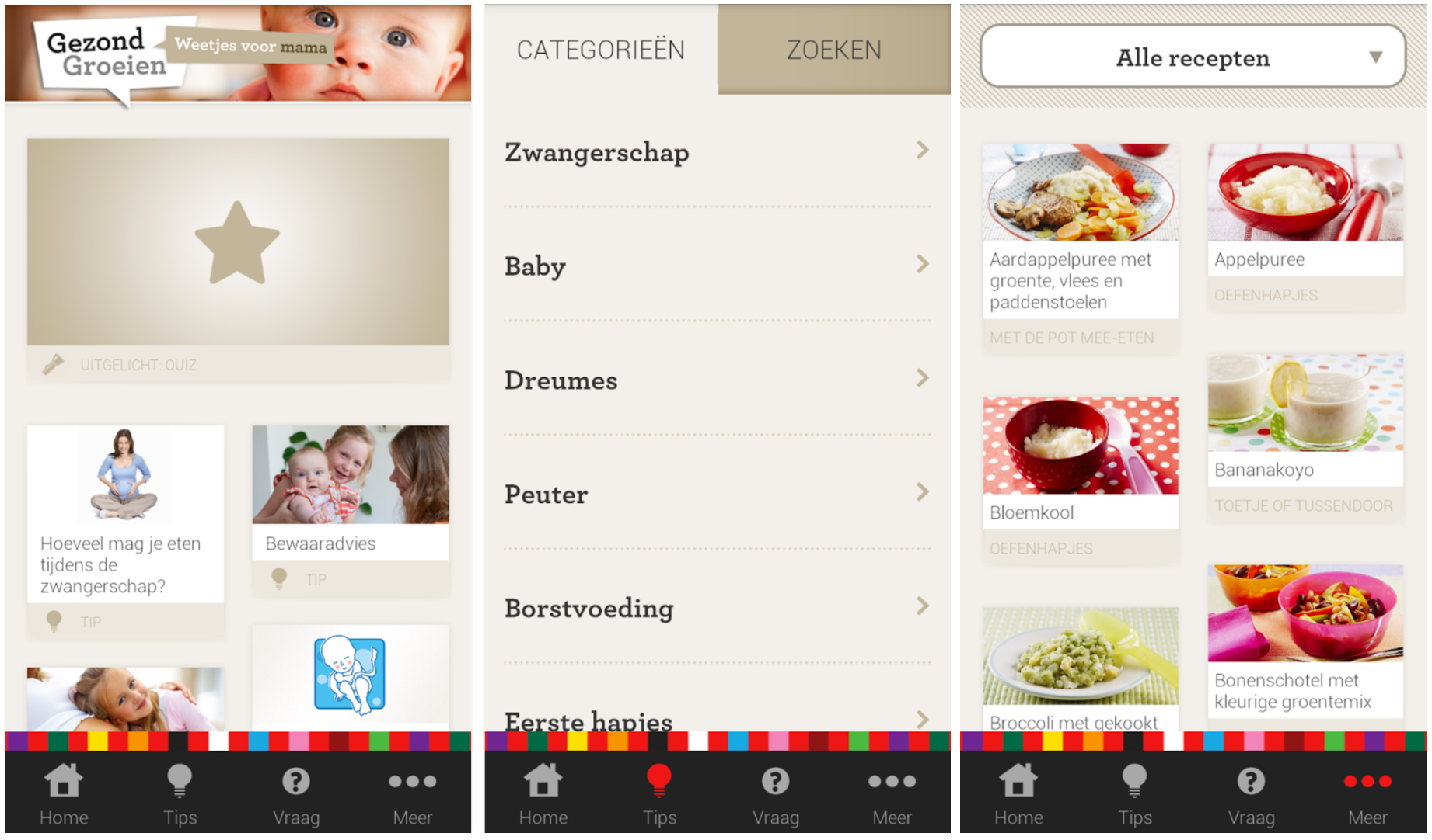 Zwangerschaps app Gezond Groeien