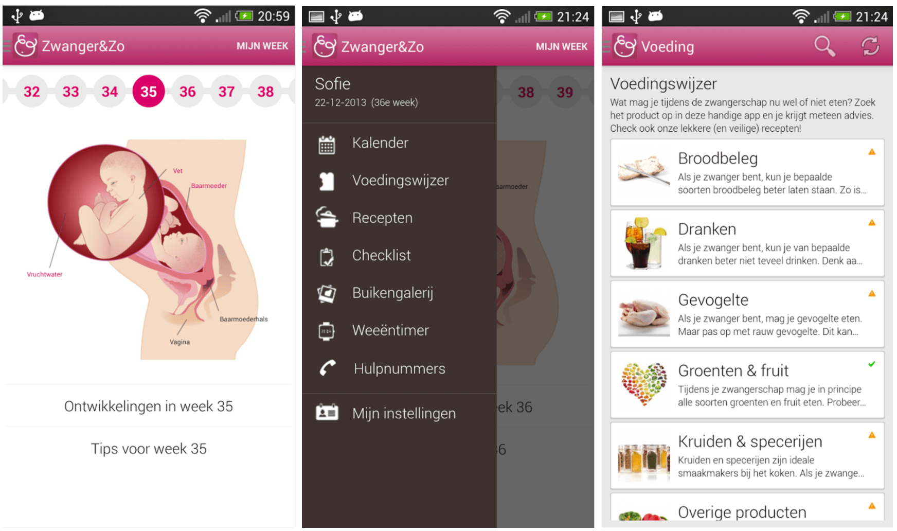 Zwangerschap app Zwanger en Zo