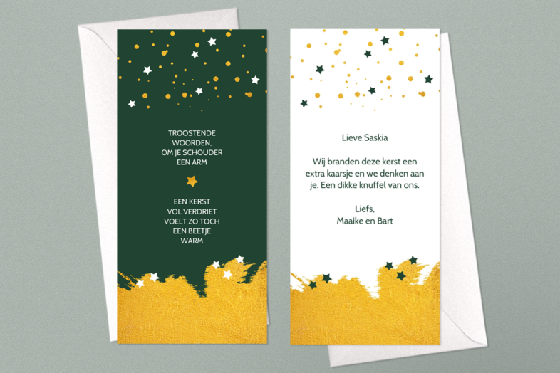 Kerstkaart tekst bij rouw zo schrijf je een kerstwens na overlijden Kaartje2go