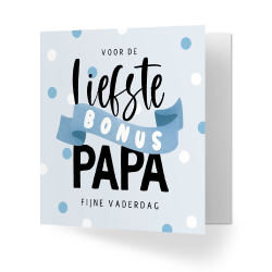 Liefste bonus papa banner vaderdag