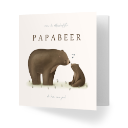 eerste vaderdag papa beer kleine baby beer