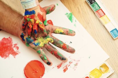 Hand- en voetafdruk baby