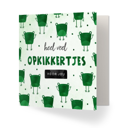 beterschap opkikkertjes groen