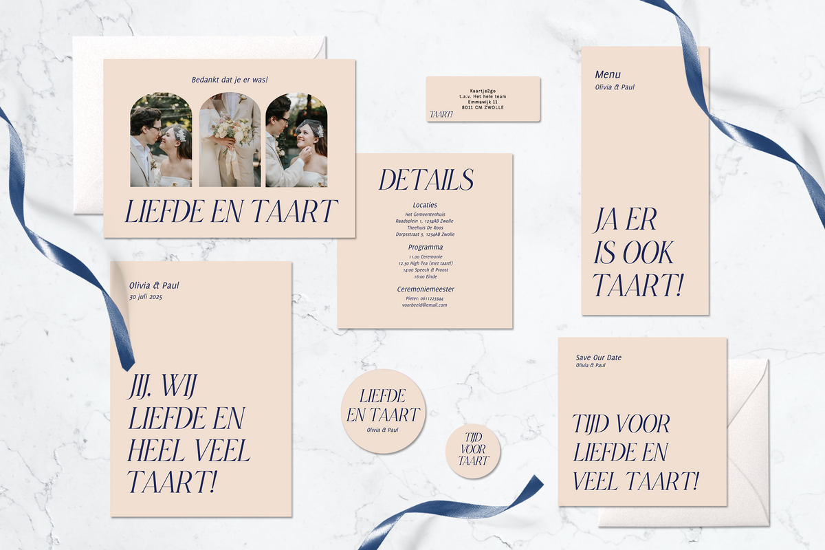 drukwerk bruiloft set