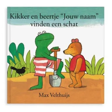 kikker en beertje vinden een schat gepersonaliseerd leesboek
