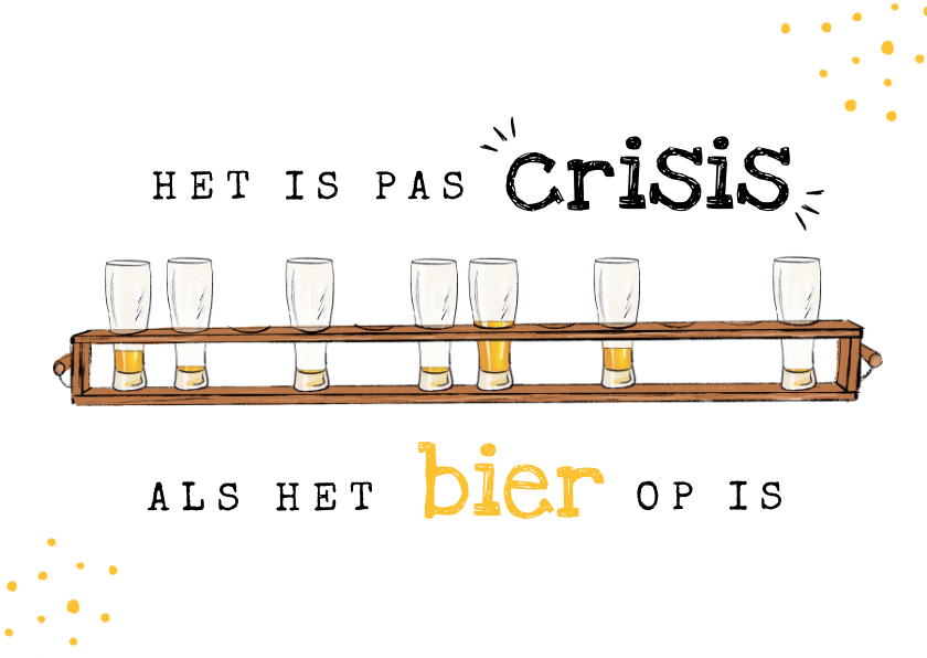 Carnavalskaart bier corona crisis alaaf - Carnavalskaarten Carnavalskaarten - Carnavalskaart bier corona crisis alaaf