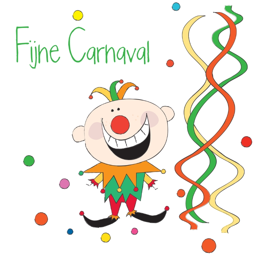 Fijne Carnaval nar - Carnavalskaarten Carnavalskaarten - Fijne Carnaval nar