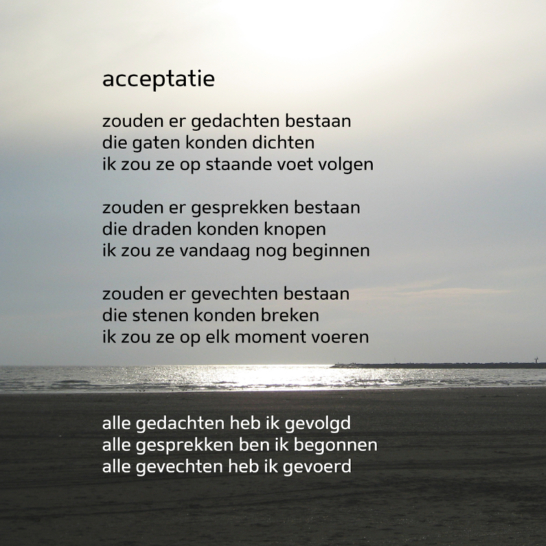 Acceptatie - gedichtenbeeld - Coachingskaarten Coachingskaarten - Acceptatie - gedichtenbeeld