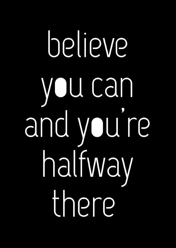 Coaching quote zwart wit letters - Coachingskaarten Coachingskaarten - Coaching quote zwart wit letters