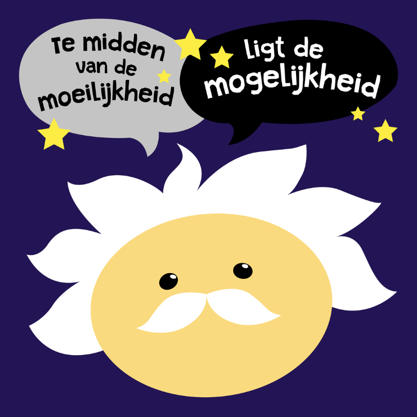 Coachingskaart Einstein smiley - Coachingskaarten Coachingskaarten - Coachingskaart Einstein smiley