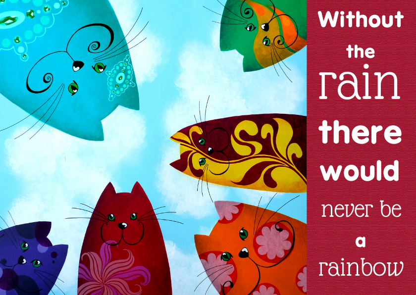 Coachingskaart katten rainbow - Coachingskaarten Coachingskaarten - Coachingskaart katten rainbow