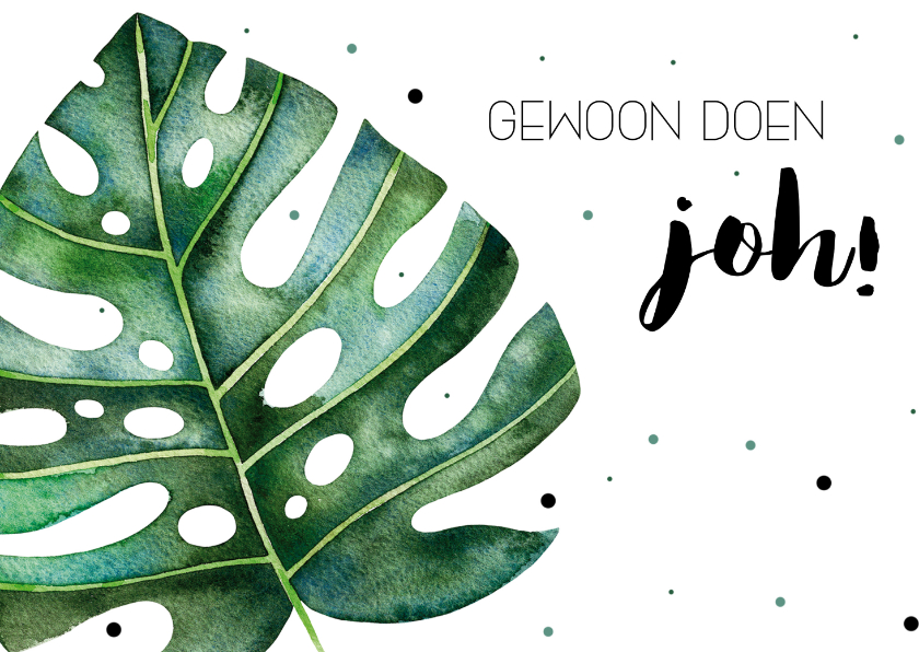 Coachingskaartje: Gewoon doen joh! - Coachingskaarten Coachingskaarten - Coachingskaartje: Gewoon doen joh!