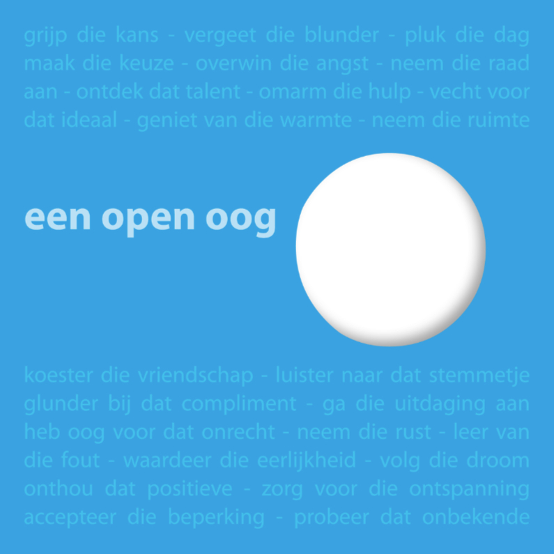 Een open oog - Coachingskaarten Coachingskaarten - Een open oog