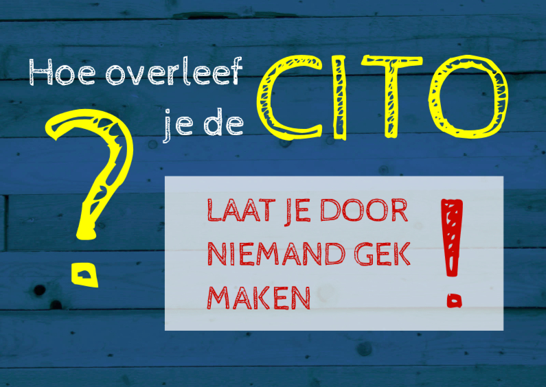hoe overleef je de cito 2 - Coachingskaarten Coachingskaarten - hoe overleef je de cito 2