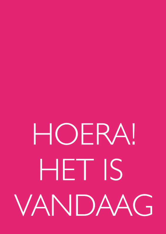 Hoera! het is vandaag - Coachingskaarten Coachingskaarten - Hoera! het is vandaag