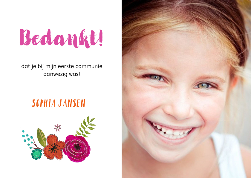 Bedankt eerste Communie - Communiekaarten Communiekaarten - Bedankt eerste Communie