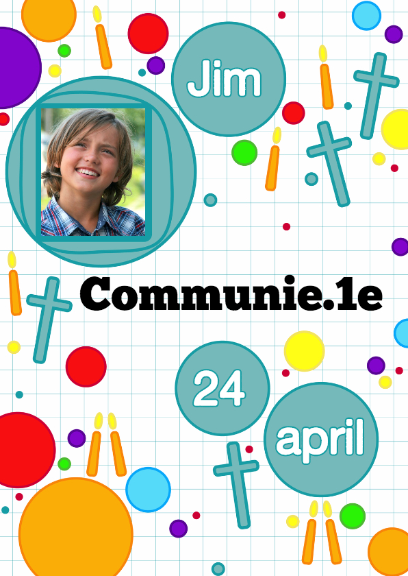 communie game stippen en kaarsen - Communiekaarten Communiekaarten - communie game stippen en kaarsen