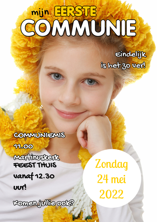 Communiekaart Cover Tijdschrift - Communiekaarten Communiekaarten - Communiekaart Cover Tijdschrift