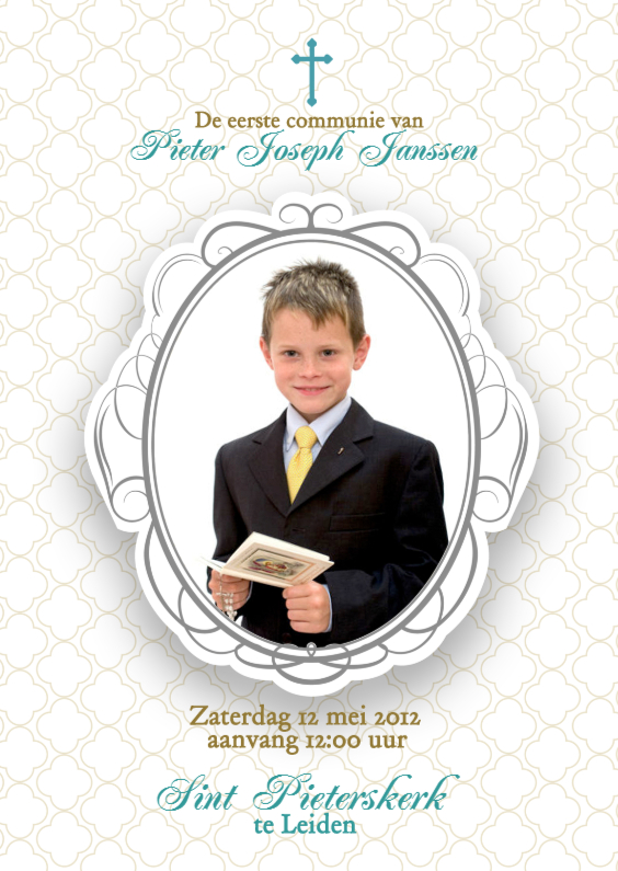 Communiekaart - jongen - Communiekaarten Communiekaarten - Communiekaart - jongen