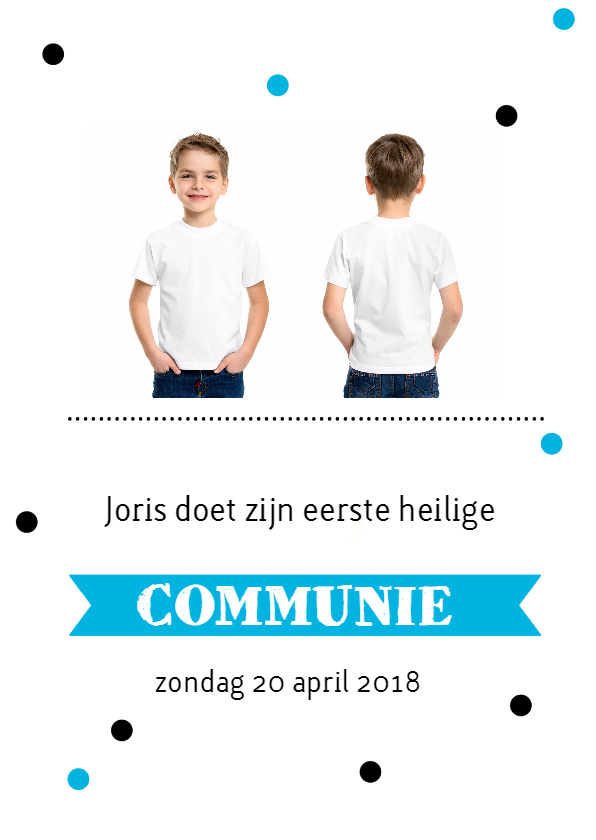 Communiekaart met foto - FC - Communiekaarten Communiekaarten - Communiekaart met foto - FC