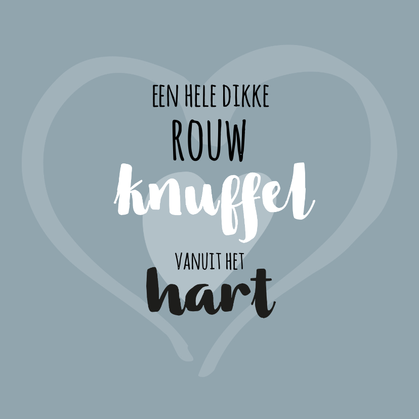 Condoleance rouwknuffel hart - Condoleancekaarten Condoleancekaarten - Condoleance rouwknuffel hart