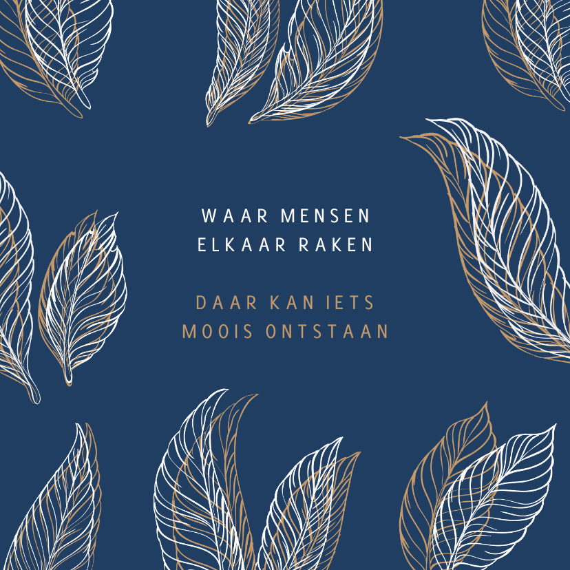 Condoleance veertjes - Condoleancekaarten Condoleancekaarten - Condoleance veertjes