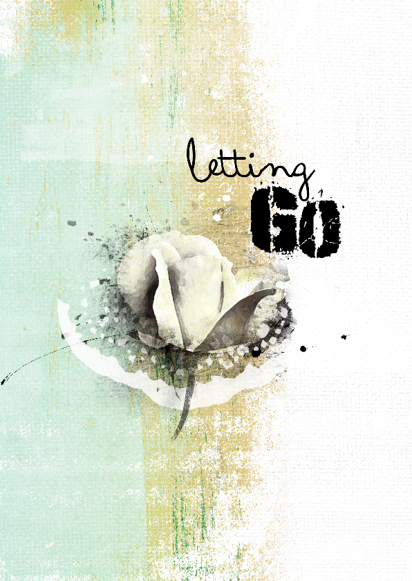 Condoleancekaart letting go - Condoleancekaarten Condoleancekaarten - Condoleancekaart letting go