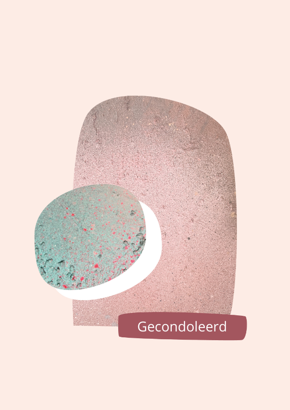 Condoleancekaart ronde vormen in warme kleuren - Condoleancekaarten Condoleancekaarten - Condoleancekaart ronde vormen in warme kleuren