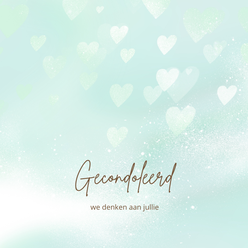 Lieve condoleance kaart voor een jongen - Condoleancekaarten Condoleancekaarten - Lieve condoleance kaart voor een jongen