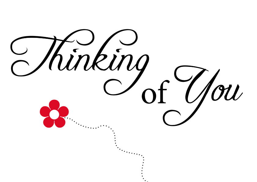 Rouwkaart - Thinking of You - Condoleancekaarten Condoleancekaarten - Rouwkaart - Thinking of You