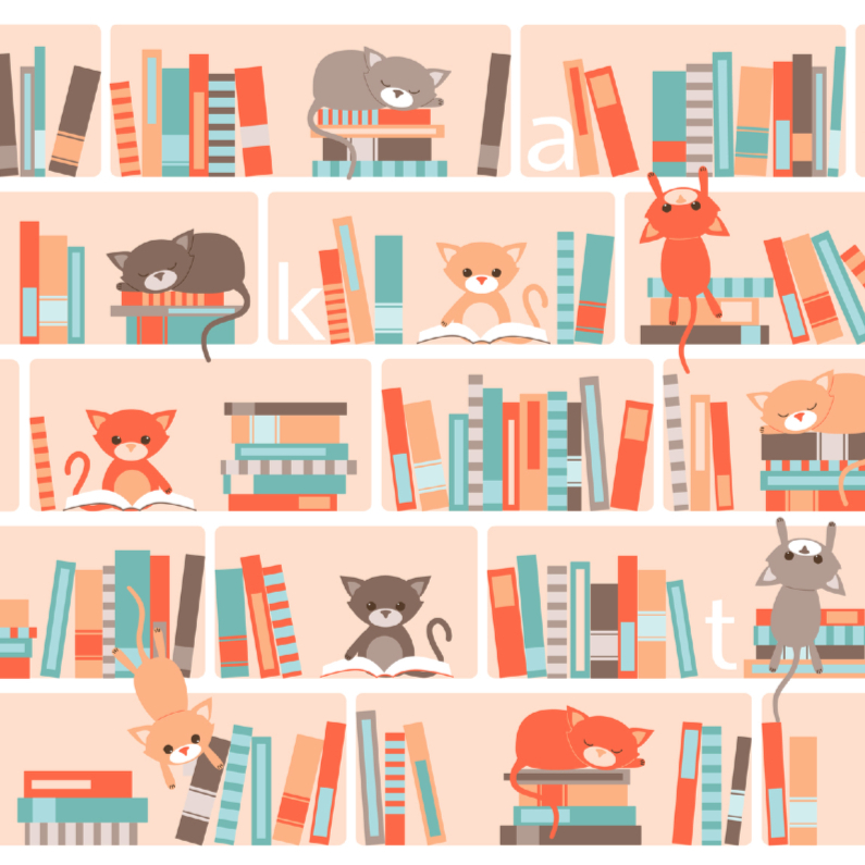 Bibliotheekkatten - Dierenkaarten Dierenkaarten - Bibliotheekkatten