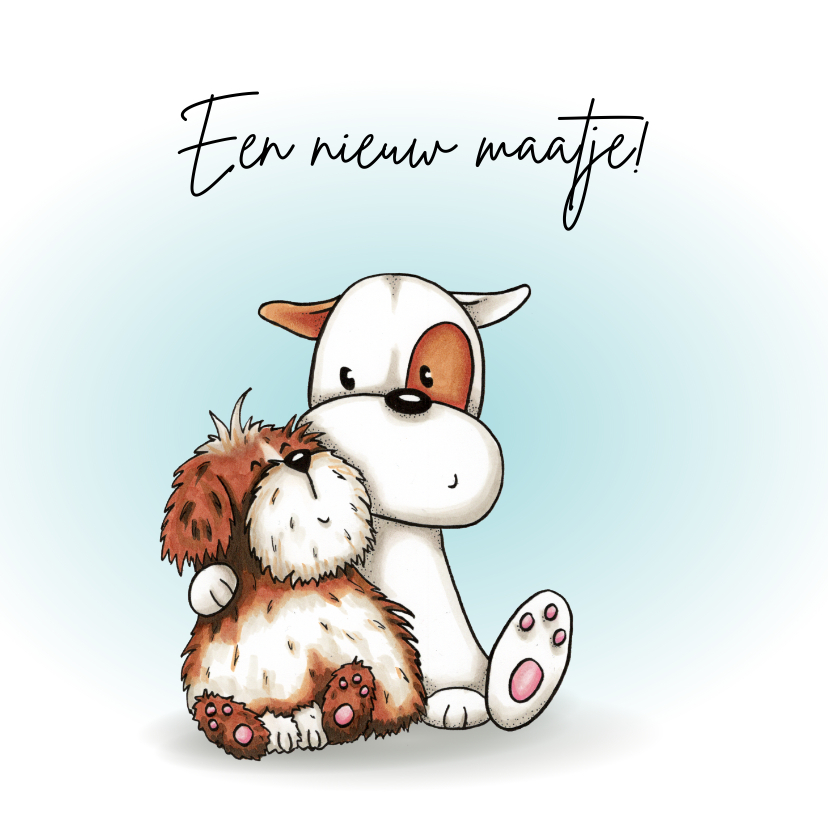 Dierenkaarten - Dierenkaart een nieuwe hond